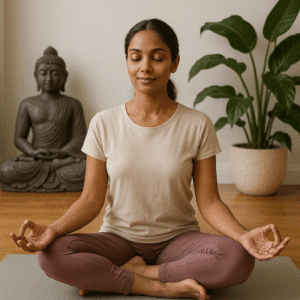 Yoga TTC students learning 20250816 2026 spiritual meditation benefits simple compose 01k2v0z99wehpavv6f0rfsw2y5 in 200 hour yoga teacher tr